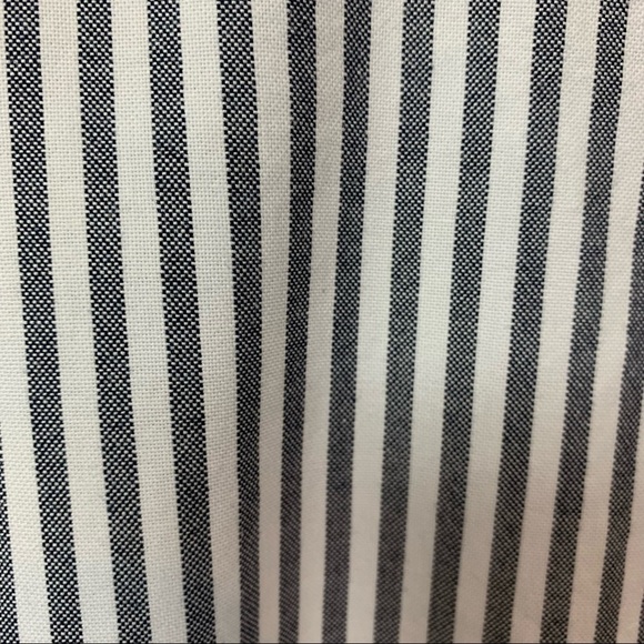 Nautical Gray Striped Button Front Long Sleeve Shirt - Picture 6 of 9